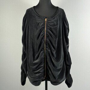 Black Velvet Blazer/Jacket - Corporate Goth
